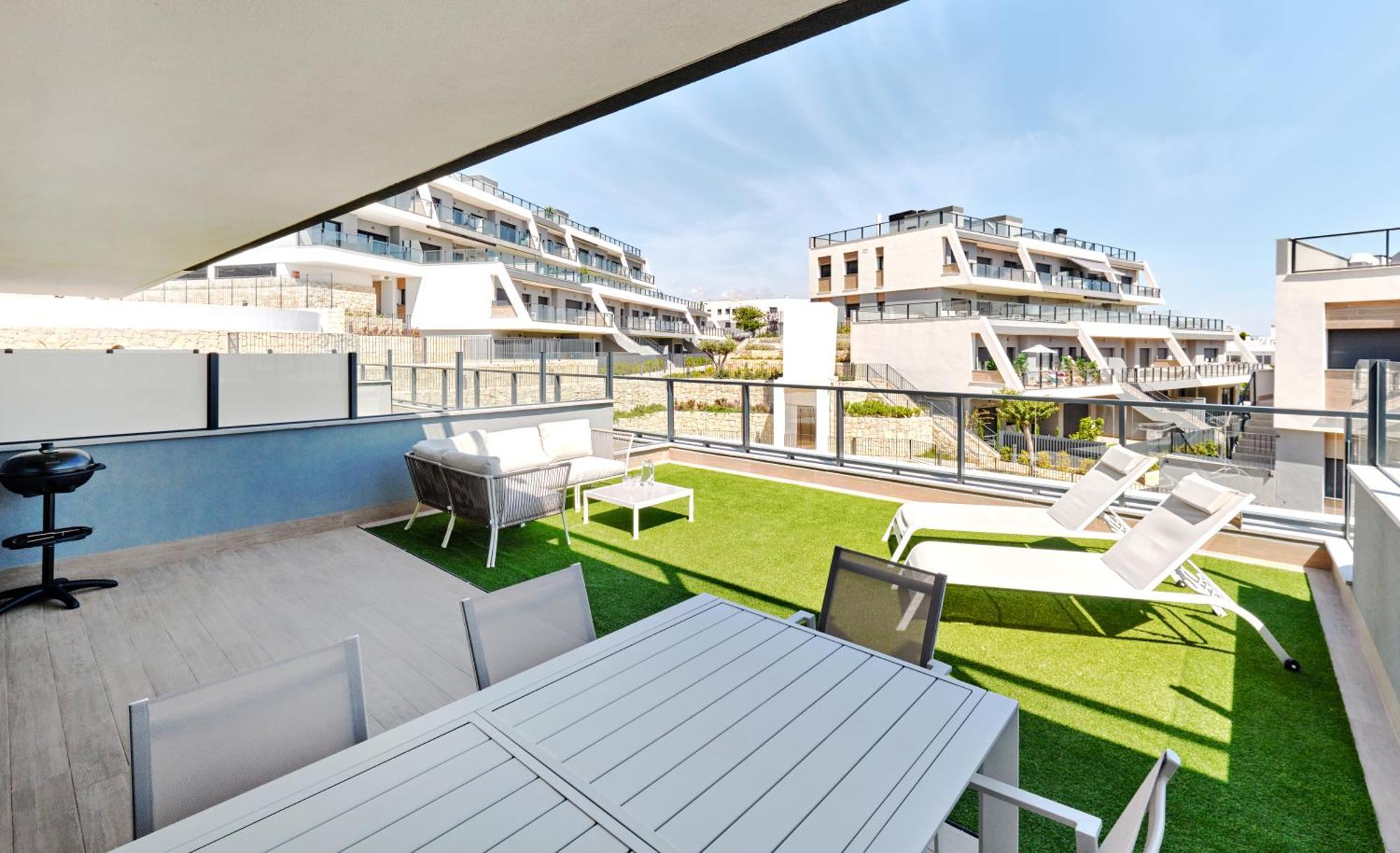 Playa Carabassi Sea View Apartment In Gran Alacant, Large Terrace Exterior foto